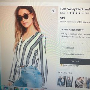 Lulus Long Sleeve Top